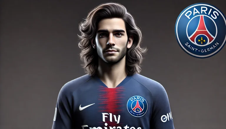 calafiori avec le maillot du psg