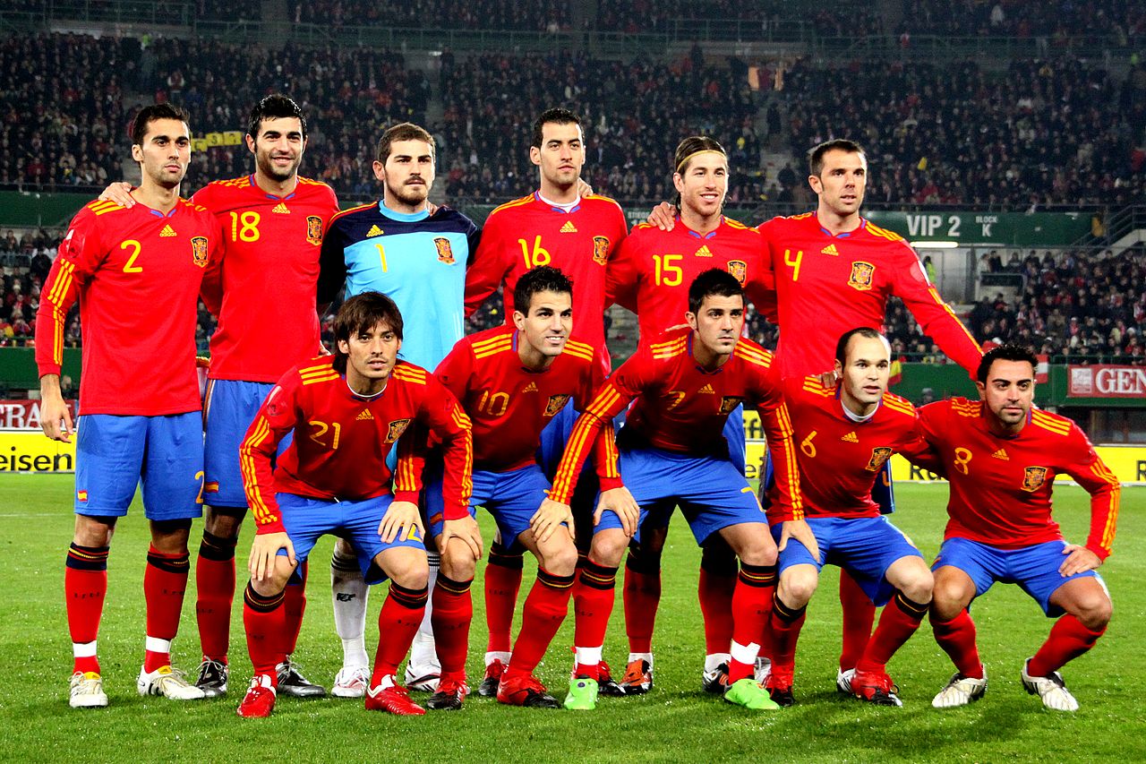 roja equipe espagne foot 2010