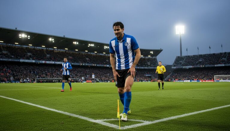 joueur fatigue terrain stade