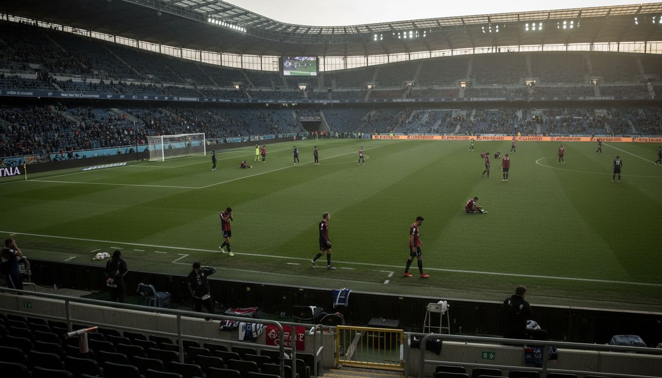 stade defaite joueurs fans